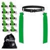 Trained 10 Man Flag Football Belt Pop Set (GREEN) view 1