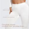 CRZ YOGA Soft Thermal Underwear Sets for Women Lightweight Long Johns Base Layer Pajamas Warm Top Bottom White 4 X-Small view 4
