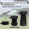 ALEVMOOM Upgraded XXL Collapsilbe Stool with Thick Cushion,More Sturdy and Height 19.7,D11.8,Portable and Lightweight Adjustable Telescoping Stool for Camping Hiking BBQ Max Loading 1000Ibs view 3