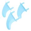 Xcello Blue Soft Top Surfboard Fins, Stable Fin Set for Flexible and Enjoyable Surfing, Easy to Install with Included Screws view 1