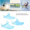 Xcello Blue Soft Top Surfboard Fins, Stable Fin Set for Flexible and Enjoyable Surfing, Easy to Install with Included Screws view 2
