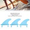 Xcello Blue Soft Top Surfboard Fins, Stable Fin Set for Flexible and Enjoyable Surfing, Easy to Install with Included Screws view 3