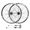 ZECHAO 26/27.5/29 Inch Mountain Bike Wheelset,Quick Release/Thru-Axle Dual Use 32 Holes Bike Hub Front 2 Rear 4 Bearings Double Wall Rims Wheelset (Color : Black, Size : 29inch) view 1