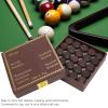 JEOZBM 50Pcs Billiard Pool Stick Tips, 13MM Leather Snooker Pool Stick Tips Replacement, Pool Stick Tip Accessories for Nine Ball Snooker view 2