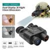 Head-Mounted Night Vision Goggles, 3D Night Vision Binoculars, 4X Digital Zoom and FOV 10 with Mount and Compatible Helmet, for Hunting & Surveillance, FHD 4K Video for Viewing 984ft view 2