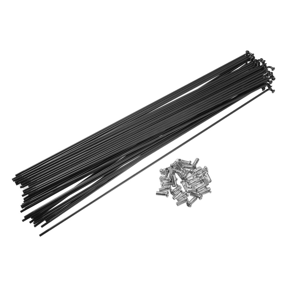 X AUTOHAUX 40 Pcs Bicycle Steel Spokes 13G Bike Spoke 283mm Length with Nipples for Most Bicycle