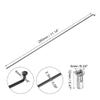 X AUTOHAUX 40 Pcs Bicycle Steel Spokes 13G Bike Spoke 283mm Length with Nipples for Most Bicycle view 3