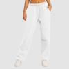 ZHUER Baggy Wide Leg Sweatpants for Women High Waist Fleece Joggers with Pockets Lightweight Comfy Drawstring Sweat Pants view 3