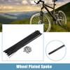 X AUTOHAUX 36pcs 13G J Bend Bicycle Steel Spokes 260mm 8.43" Cycle Spokes with Brass Nipples Steel Spokes for Mountain Bike MTB view 2
