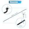 X AUTOHAUX 36pcs 13G J Bend Bicycle Steel Spokes 260mm 8.43" Cycle Spokes with Brass Nipples Steel Spokes for Mountain Bike MTB view 4