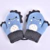 Kids Mittens Toddler Stretch Warm Lined Full Finger Knitted Gloves Winter Warm Gloves for Boys and Girls (Blue, 0-2 Years) view 2
