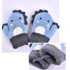 Kids Mittens Toddler Stretch Warm Lined Full Finger Knitted Gloves Winter Warm Gloves for Boys and Girls (Blue, 0-2 Years) view 4