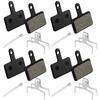 4 Pairs Bike Brake Pads, Resin Semi-Metal Bicycle Disc Brake Pads Replacement for Mountain MTB Ebike for Tektro Shimano TRP Deore Br-M575 B01s Mt200 M525 M515 T615 T675 M505 M495 M486 M485 view 1