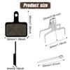 4 Pairs Bike Brake Pads, Resin Semi-Metal Bicycle Disc Brake Pads Replacement for Mountain MTB Ebike for Tektro Shimano TRP Deore Br-M575 B01s Mt200 M525 M515 T615 T675 M505 M495 M486 M485 view 2