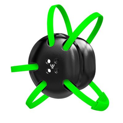 Great Call Athletics Wrestling Classic Headgear Earguard Adult Grappling Head Gear | Adjustable Ear Guards Neon Green Straps (Black w/ Neon Green Straps)