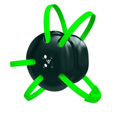 Great Call Athletics Wrestling Classic Headgear Earguard Adult Grappling Head Gear | Adjustable Ear Guards Neon Green Straps (Dark Green w/ Neon Green Straps)