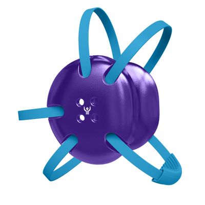 Great Call Athletics Wrestling Classic Headgear Earguard Adult Grappling Head Gear | Adjustable Ear Guards Powder Blue Straps (Purple w/ Powder Blue Straps)