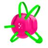 Great Call Athletics Wrestling Classic Headgear Earguard Adult Grappling Head Gear | Adjustable Ear Guards Neon Green Straps (Pink w/ Neon Green Straps) view 1