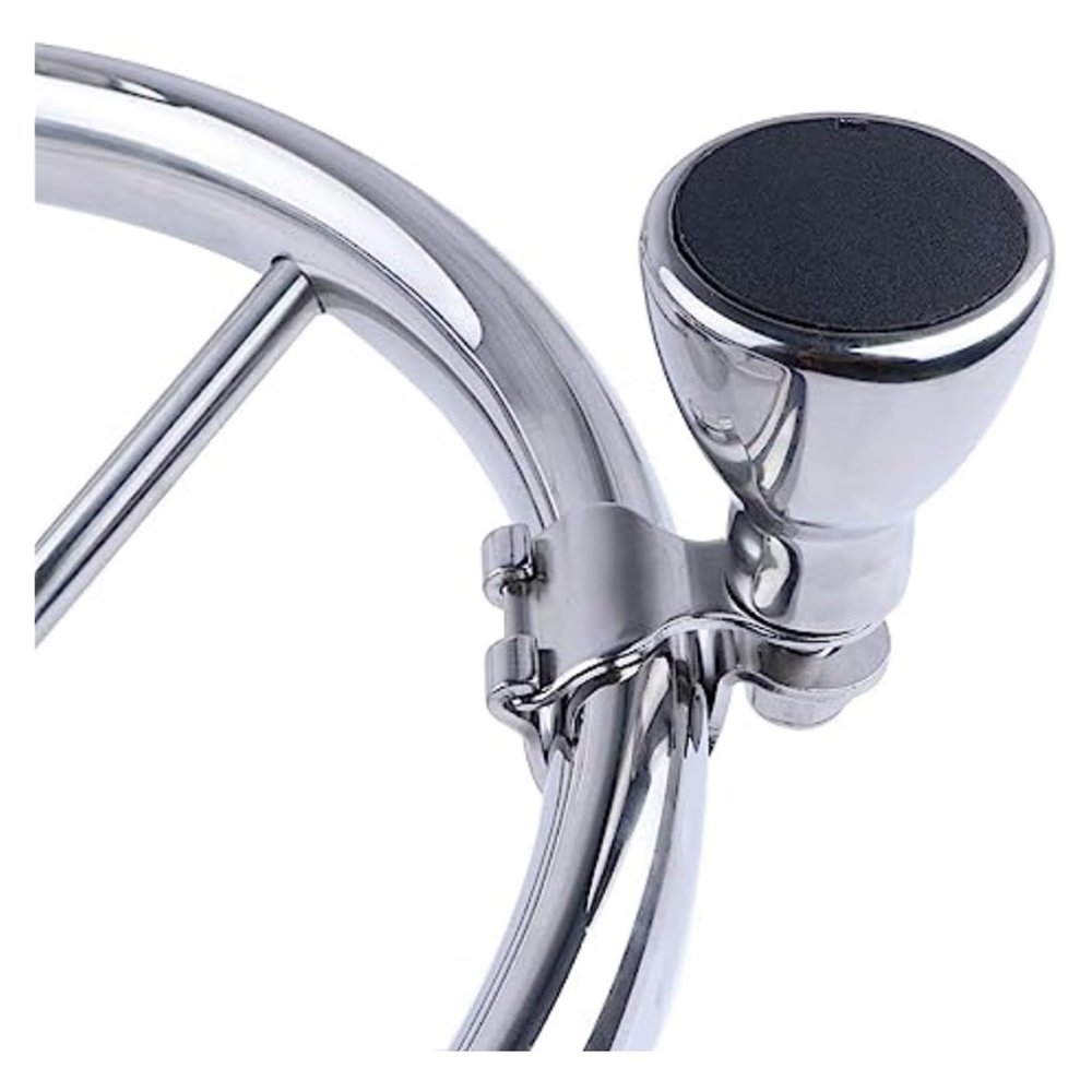 1 PCS Steering Wheel Knob 316 Stainless Steering Knob for Boat with Oval Steering Wheels Tube from 3/4" to 1"(Knob3)