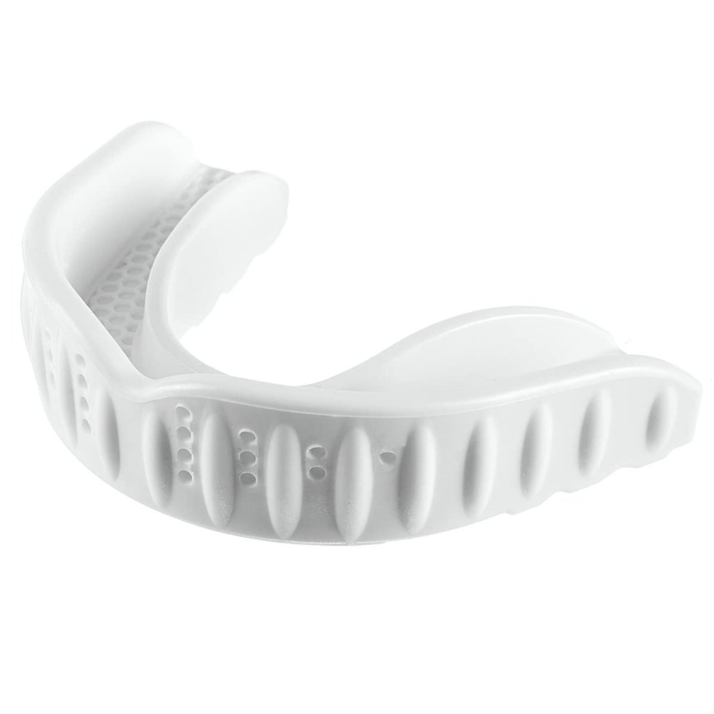 Football Mouth GuardSports Mouthguard for FootballBoxing, Basketball,Wrestling, Includes Mouth Guard Case, Adult and Youth Sizes (1 Pack White)