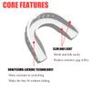 Football Mouth GuardSports Mouthguard for FootballBoxing, Basketball,Wrestling, Includes Mouth Guard Case, Adult and Youth Sizes (1 Pack White) view 3