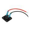 12V 1-4 Gang Universal Toggle Switch Panel USB Car Boat Marine RV Truck Blue LED Styling Accessories Marine Rocker Switch (Color : 4 Buttons) view 4