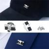 2 vintage camera brooches, men's and women's suit pin badges, sweater jacket bag pins view 2