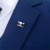 2 vintage camera brooches, men's and women's suit pin badges, sweater jacket bag pins view 3