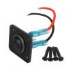12V 1-4 Gang Universal Toggle Switch Panel USB Car Boat Marine RV Truck Blue LED Styling Accessories Marine Rocker Switch (Color : 1 Button) view 1