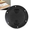gernie Deck Plate, 5.6in Boat Round Non Slip Inspection Hatch with Detachable Cover, Circular Watertight Boat Hatch Deck Plate, Black Boat Deck Plate for Marine Boat Yacht Truck RV, gerniegiyg7b31z9 view 4