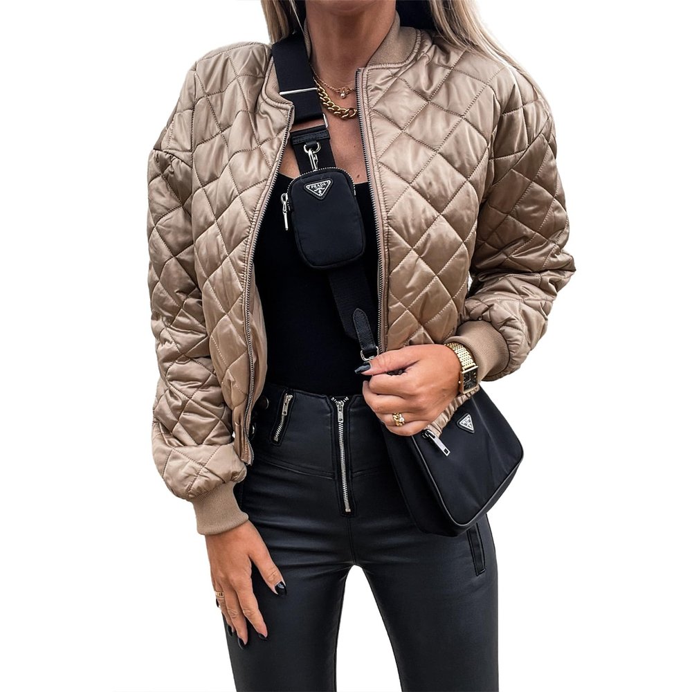 Canbebig Clearance Women's Crop Short Jacket Cropped Puffer Fashion Jackets for Women Warm Winter Lightweight Coat