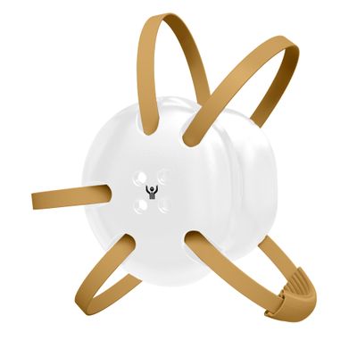 Great Call Athletics | Wrestling Classic Headgear Earguard Adult Grappling Head Gear Adjustable Ear Guards Vegas Gold Straps (White w/ Vegas Gold Straps)
