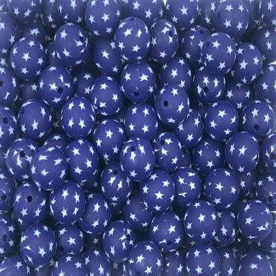 10pcs Star Navy Blue Silicone Beads 15mm, Star Silicone Beads, Navy Blue Silicone Bead, Jewelry Beads, Beads for Keychains