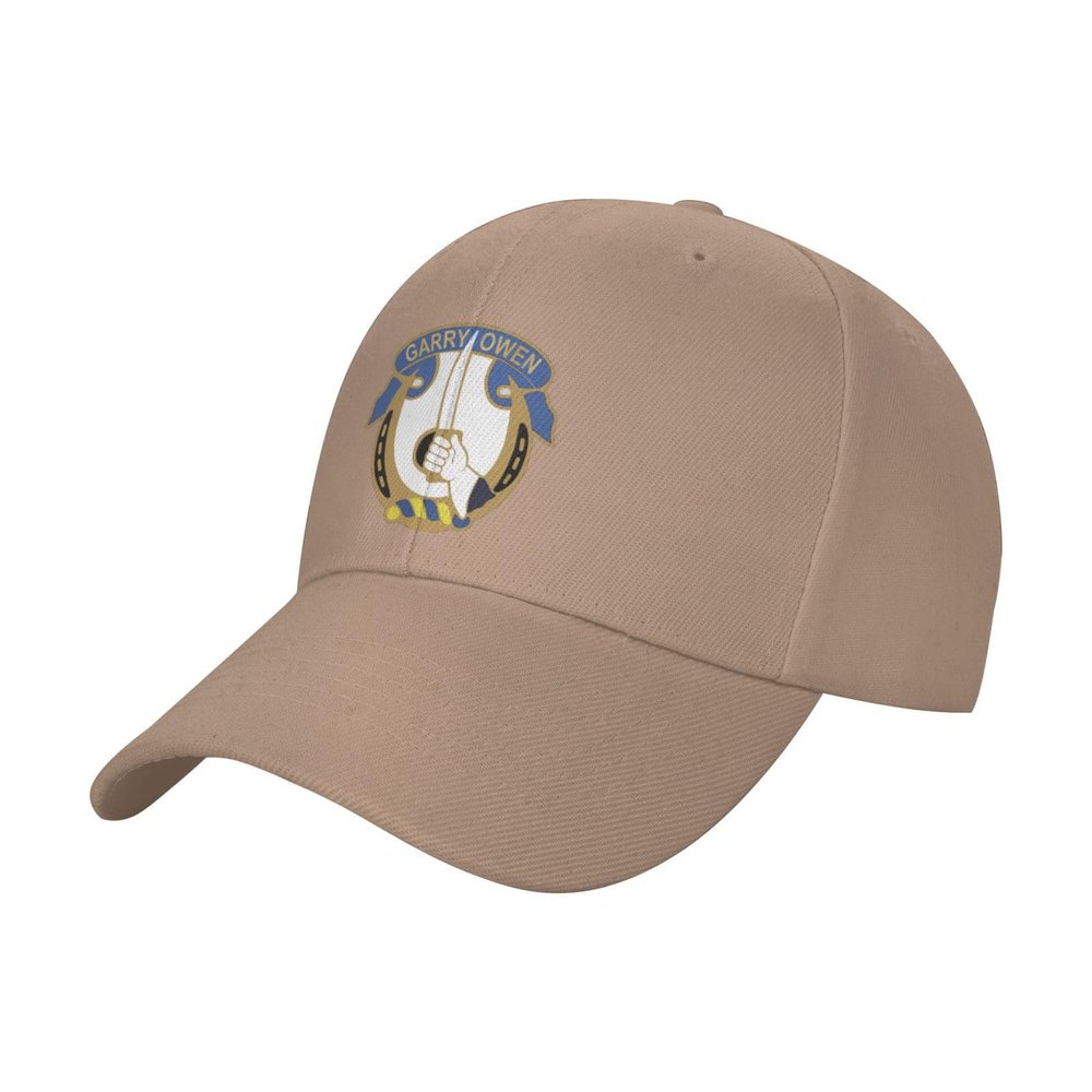 7th Cavalry Garry Owen Baseball Cap Men - Classic Dad Hat Adjustable Plain Hat Natural