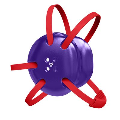 Great Call Athletics | Wrestling Classic Headgear Earguard Adult Grappling Head Gear Adjustable Ear Guards Varsity Red Straps (Purple w/ Varsity Red Straps)