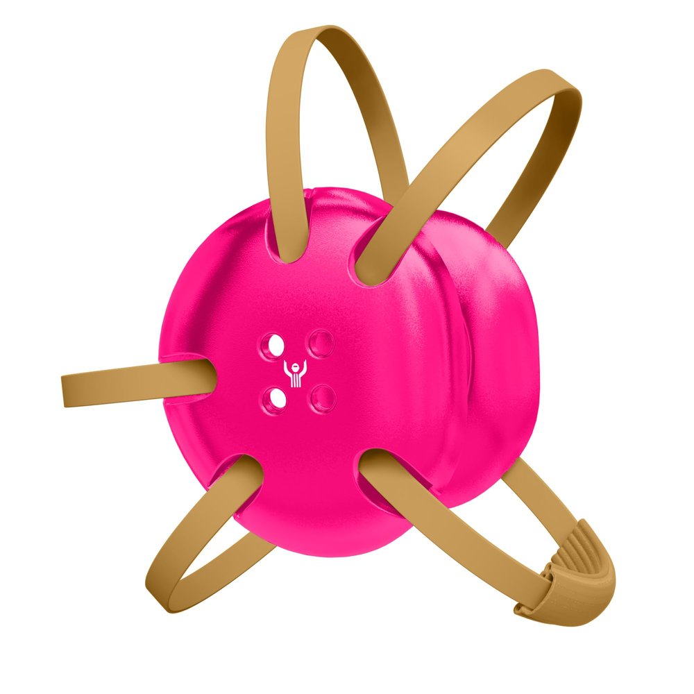 Great Call Athletics | Wrestling Classic Headgear Earguard Adult Grappling Head Gear Adjustable Ear Guards Vegas Gold Straps (Pink w/ Vegas Gold Straps)