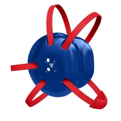 Great Call Athletics | Wrestling Classic Headgear Earguard Adult Grappling Head Gear Adjustable Ear Guards Varsity Red Straps (Royal Blue w/ Varsity Red Straps)