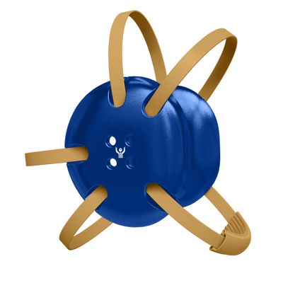 Great Call Athletics | Wrestling Classic Headgear Earguard Adult Grappling Head Gear Adjustable Ear Guards Vegas Gold Straps (Royal Blue w/ Vegas Gold Straps)