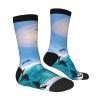 ZISHAK Happy Penguin In The Water Adult Sports Socks-Men'S Cotton Mid-Calf Socks:A Fusion Of Comfort,Style,And Functionality view 4