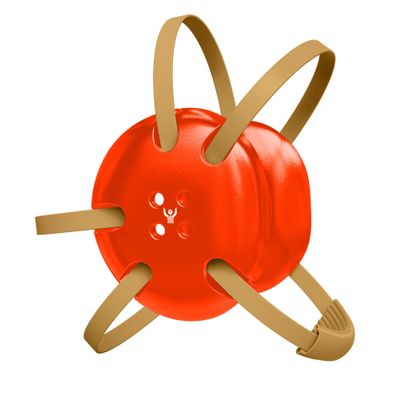 Great Call Athletics | Wrestling Classic Headgear Earguard Adult Grappling Head Gear Adjustable Ear Guards Vegas Gold Straps (Orange w/ Vegas Gold Straps)
