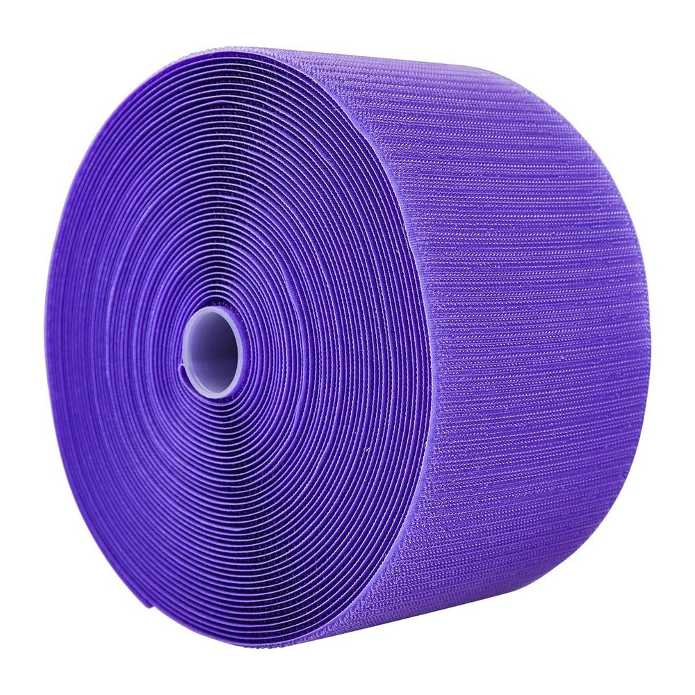 Century Hook Mat Fastener | 42' Long & 4" Wide | Hook Fastener for Carpet Bonded Foam Seams | Hook Mat Fasteners for Wrestling, Gymnastics, and Cheer Gym Floors (Purple)