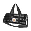 Bitcoin Travel Luggage Duffel Bag Sports Rolling Foldable Duffel Bag, Black view 1