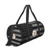 Bitcoin Travel Luggage Duffel Bag Sports Rolling Foldable Duffel Bag, Black view 3
