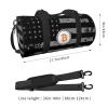 Bitcoin Travel Luggage Duffel Bag Sports Rolling Foldable Duffel Bag, Black view 4