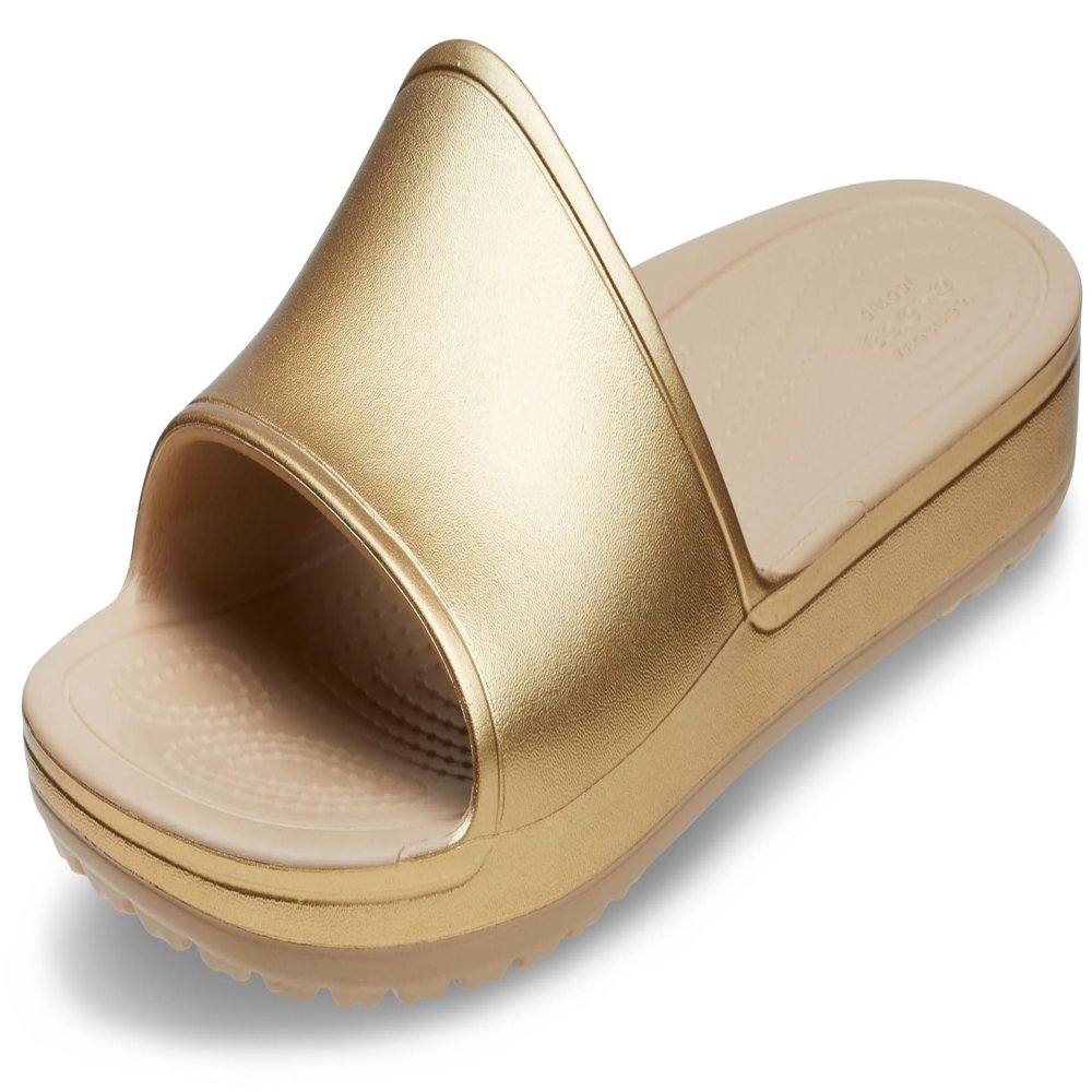 Crocs Women's Kadee Slide, Sandals for Women, Gold, 7 Women