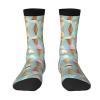 ZISHAK Ice Cream And Waffle Pattern Adult Sports Socks-Men'S Cotton Mid-Calf Socks:A Fusion Of Comfort,Style,And Functionality view 1