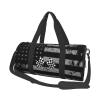 Checkered Flags Race Car Flag Travel Luggage Duffel Bag Sports Rolling Foldable Duffel Bag, Black view 1