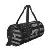 Checkered Flags Race Car Flag Travel Luggage Duffel Bag Sports Rolling Foldable Duffel Bag, Black view 3
