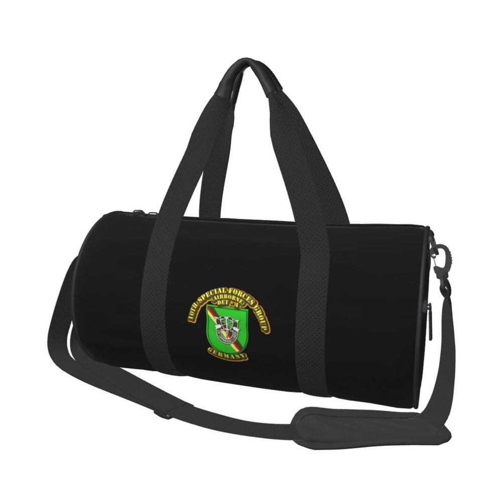 10th Special Forces Group Det A Germany Travel Luggage Duffel Bag Sports Rolling Foldable Duffel Bag, Black