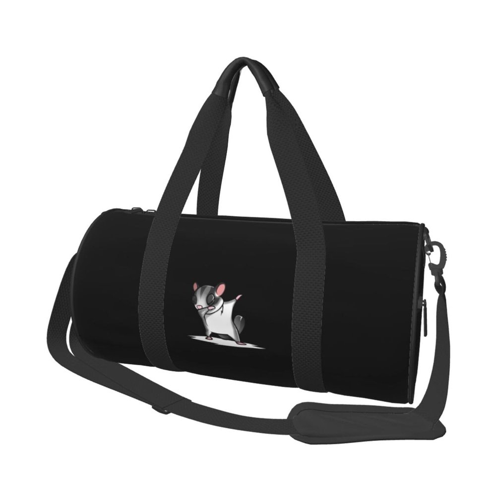 BYOBLU Dabbing Sugar Glider Travel Luggage Duffel Bag Sports Rolling Foldable Duffel Bag, Black